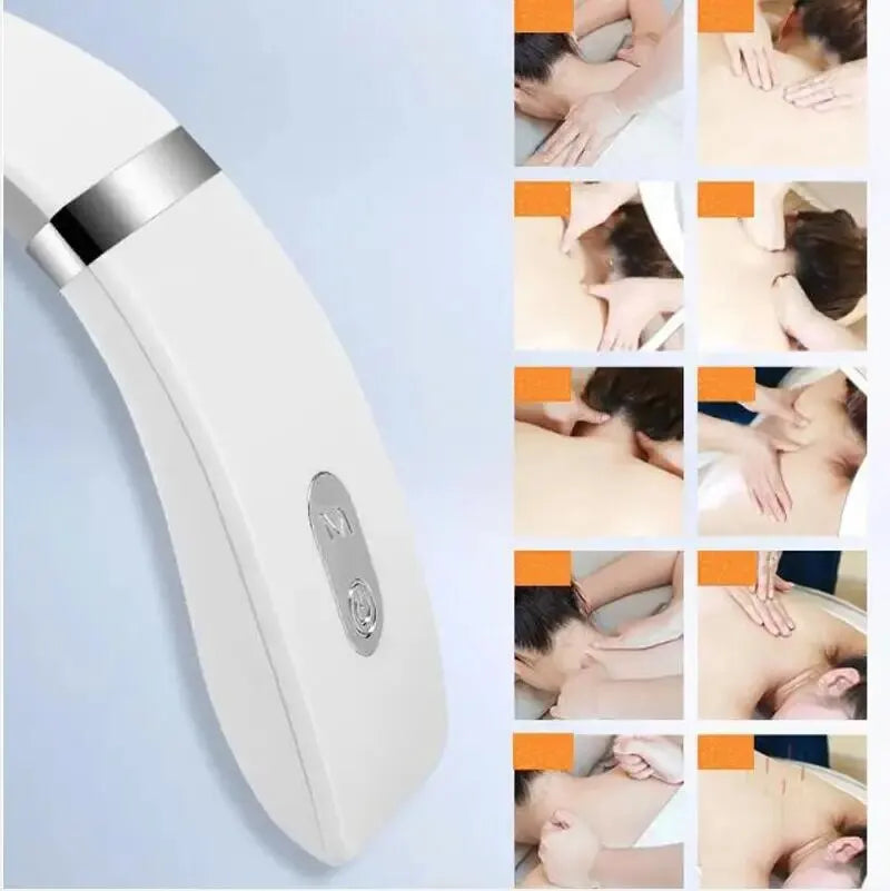 Massageador cervical portátil mini massageador de pescoço e ombro massagem profunda pescoço pressão quente cuidados com o pescoço