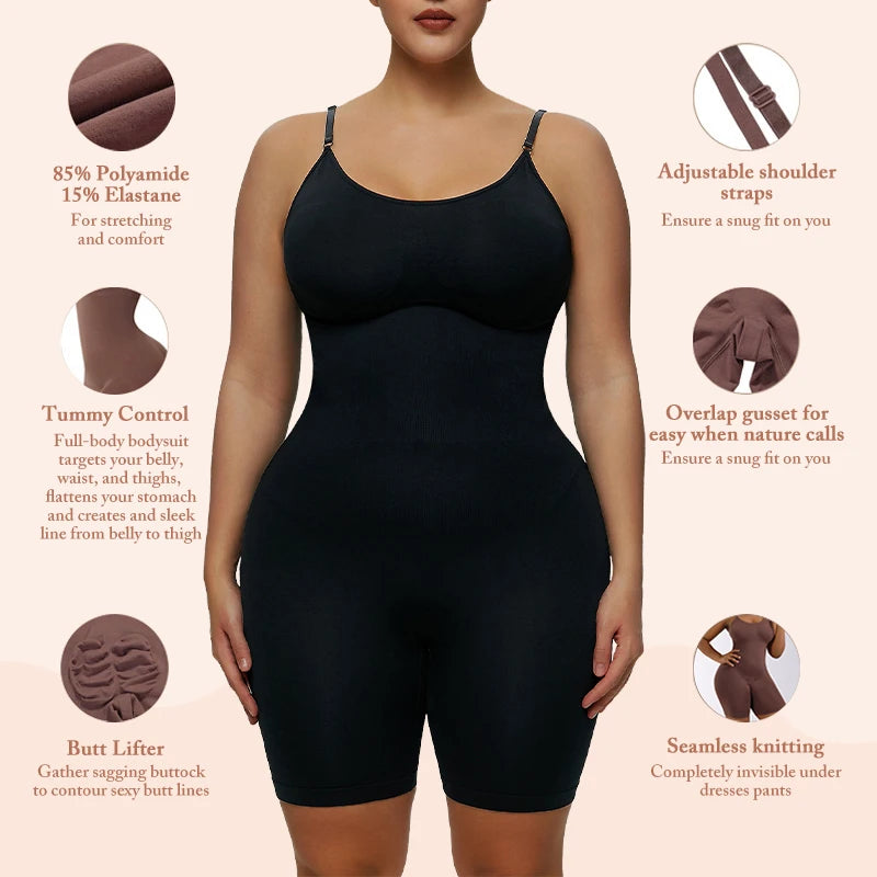 Plus Size Mulheres Butt Lifter Body Shaper Push Up Seios Emagrecimento Cintura Controle de Barriga Shapewear Bodysuit Fajas