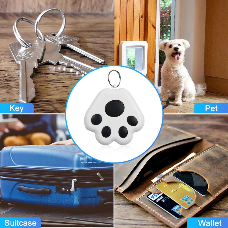 Rastreador GPS Mini Inteligente Chave Crianças Bolsa Localizador Cão Gato Localizador de Animais de Estimação Dispositivo Rastreador Bluetooth Lembrete Anti-perda para IOS/Android