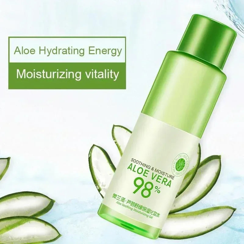 120ml Aloe Vera Face Toner Tônico Hidratação Cuidados com a Pele Minimizador de Poros Controle de Óleo Maquiagem Água Toner Hidratante Calmante