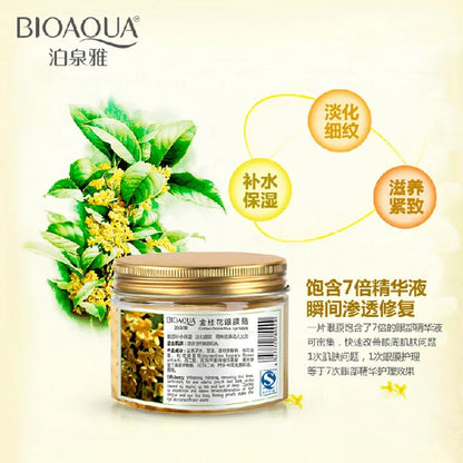 Osmanthus Skin Máscara de Olhos Feminina de Colágeno Postado Hidratante Relax Patches Menina Olho Máscara de Sono Máscara de Olhos Osmanthus 80 peças