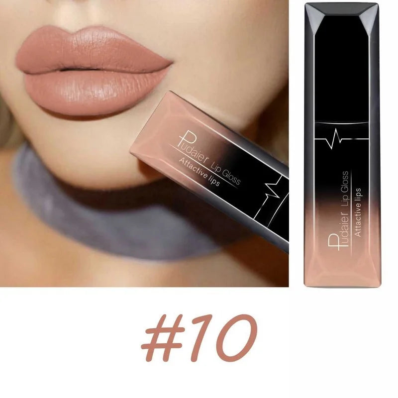 Melhor maquiagem labial 17 cores sexy fosco gloss de longa duração batom líquido creme labial