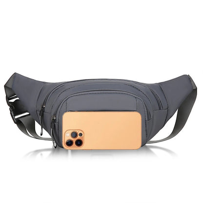 Nova Pure Canvas Fit Waistpack Mobile Waistpack Masculino Esportes Lazer Corrida Anti Furto Ultra Fino Invisível.-zmt