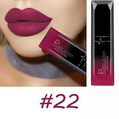 Melhor maquiagem labial 17 cores sexy fosco gloss de longa duração batom líquido creme labial