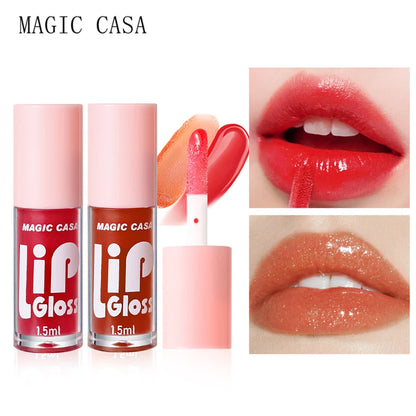 MAGIC CASA 6 pçs/set Gel Hidratante Lip Oil Hidratante de longa duração suave e cintilante Líquido Hidratante Labial