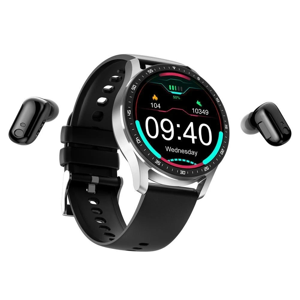 X7 2 em 1 Smart Watch com fones de ouvido Smartwatch TWS Bluetooth Fone de ouvido Monitor de frequência cardíaca e pressão arterial Relógio esportivo Relógio de fitness