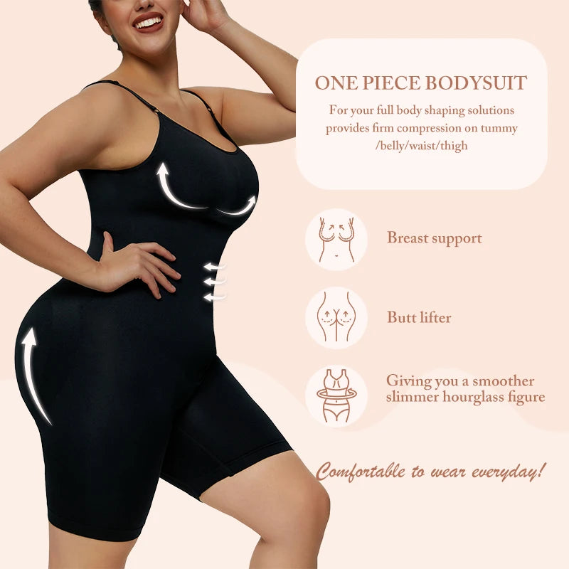 Plus Size Mulheres Butt Lifter Body Shaper Push Up Seios Emagrecimento Cintura Controle de Barriga Shapewear Bodysuit Fajas