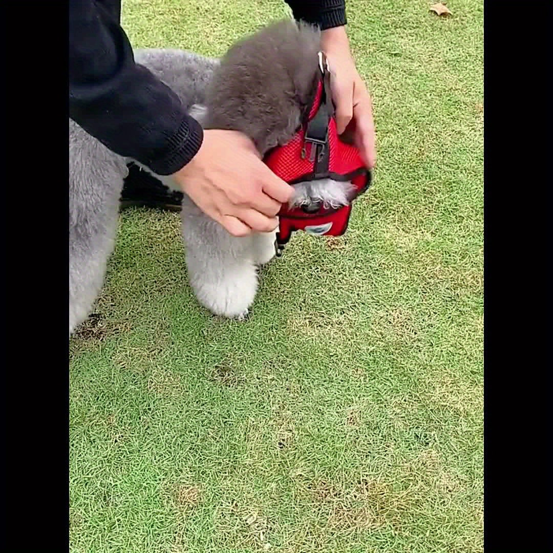 Trela de arnes para cão, coleiras do animal de estimação de pano de malha, corda reflexiva respirável do cão da ligação do filhote de cachorro, suprimentos ajustáveis do animal de estimação.