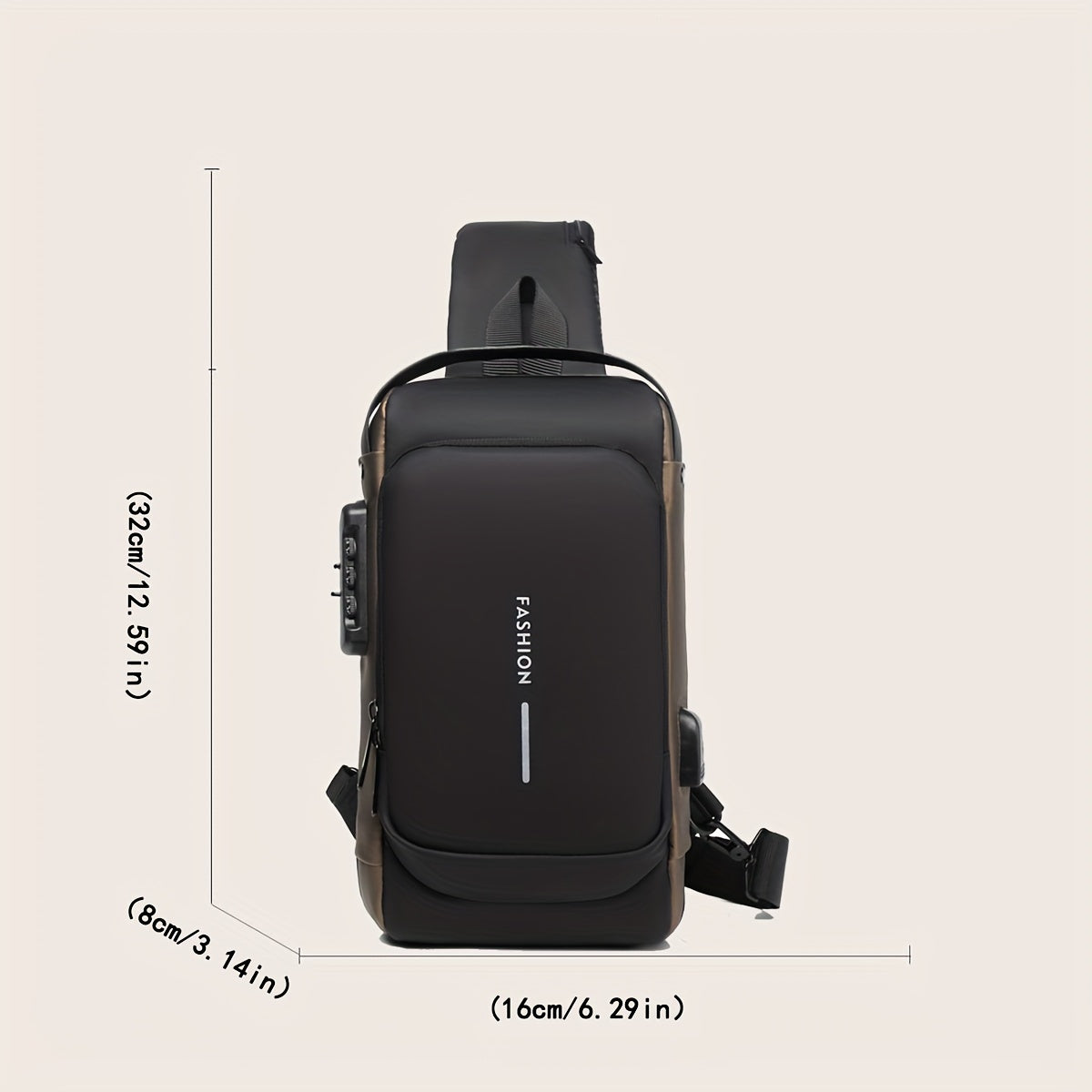 Men Multifunction Anti Theft USB Shoulder Bag Man Crossbody Cross Body Travel Sling Chest Bags Pack Messenger Pack  ♡ DIA DO PAI ♡