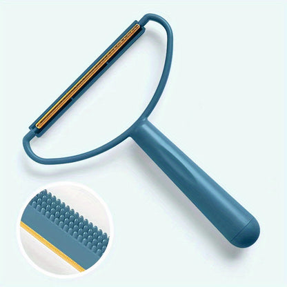 1pc Pet Hair Remover Tool para cães - Rolo de fiapos de plástico durável com cabo azul-petróleo, máquina de barbear e aparador de bolas de pelo para uso doméstico, ferramenta de tosquia para animais de estimação.